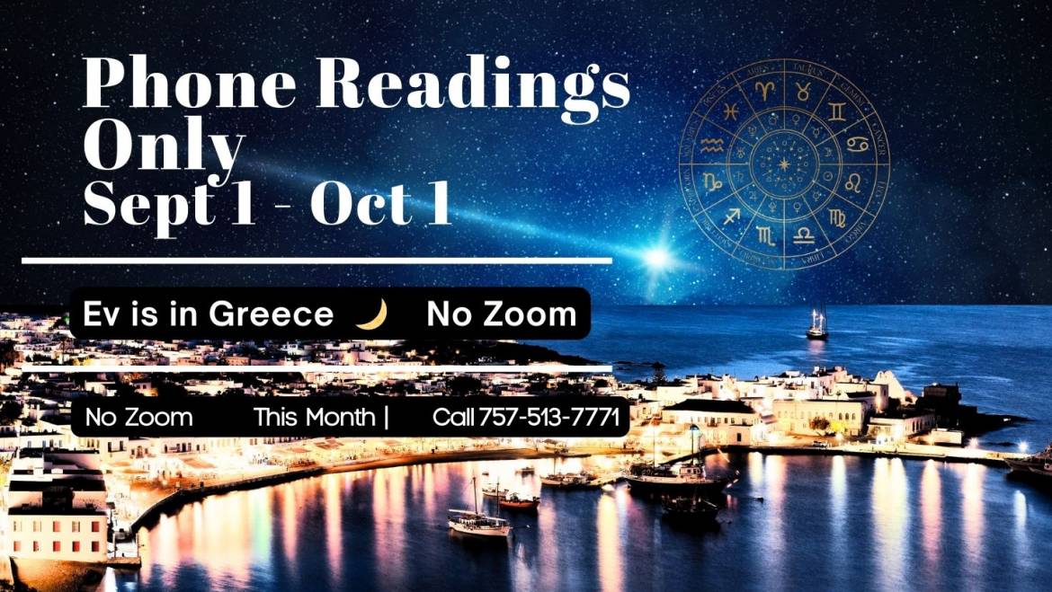 Readings While I’m Abroad 🌍 Phone Sessions Available in September